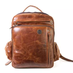 Mochila em Couro Original Rally na Cor whisky