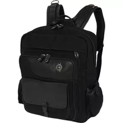 Mochila Rosa dos Ventos de Lona Nova Preta com Detalhes em C... - LARGADÃO - COM VOCÊ, ONDE FOR!