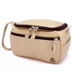 Necessaire de Mão Bolsa Multiuso - dia a dia 100% em Couro B... - LARGADÃO - COM VOCÊ, ONDE FOR!