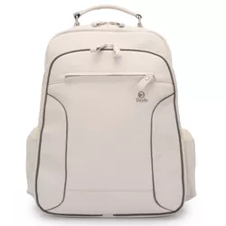 Mochila Tron em Couro Original na Cor Gelo.