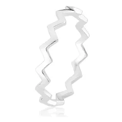 Anel Zig Zag Prata 925 - A2209 - LE BEAU