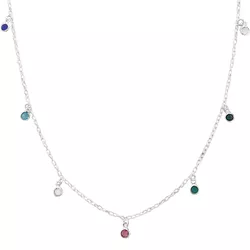 Choker Pingentes Zirconias Color Prata 925 - CPZ - LE BEAU