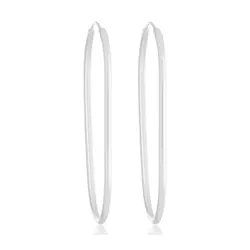 Argola Oval 5,2cm Prata 925 - AROV52 - LE BEAU