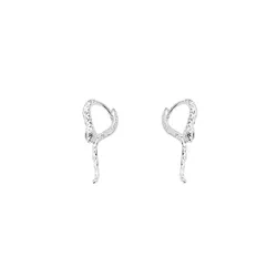 Argolinha Click Serpente Prata 925 - b4480 - LE BEAU