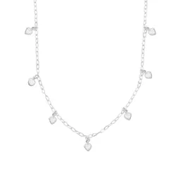 Choker Corações Zirconias Cristais Prata 925 - CCK... - LE BEAU