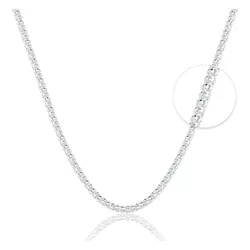 Colar Corrente Pipoca 2mm 45cm Prata 925 - CP45-2 - LE BEAU