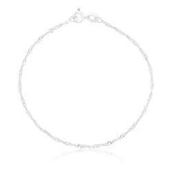 Pulseira Singapura 1mm Prata 925 - NL06 - LE BEAU