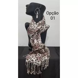 Echarpe Feminina Animal Print - 17762 - LEDECA