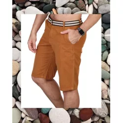 Bermuda Masculina Geville Sarja Ocre - 17954 - LEDECA