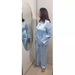 Pijama Feminino Cetim Tamanho M - 10579 - LEDECA