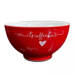 Bowl Porcelana 440ml Vermelho Lamour Hauskraft - 1... - LEDECA