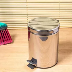 Lixeira Inox Com Pedal - 10802 - LEDECA