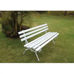 Banco de Praça Cavalo Branco - 143 - Tampão e grelha GK