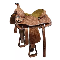 Sela de Couro Laço, Team Roping, Toda Bordada, Tra... - LETÍCIA COUNTRY IMPORT'S
