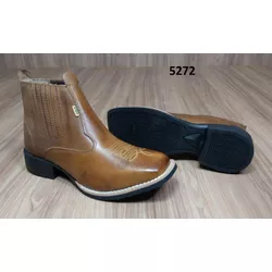 Botina Texana F1000 Em Couro Látego Café 095 5272 ... - LETÍCIA COUNTRY IMPORT'S