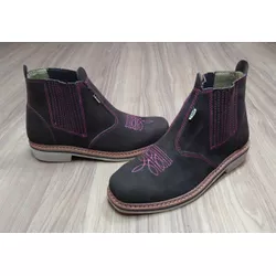 Botina tradicional F1000 Feminina Em Couro Nobuck ... - LETÍCIA COUNTRY IMPORT'S