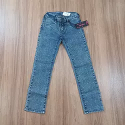 Calça Jeans Juvenil Feminina American Country Boots Cut Bordada 