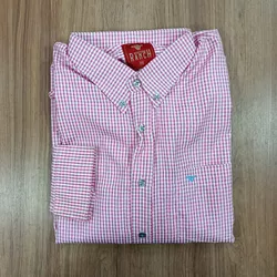  Camisa Western Ranch Manga Longa Xadrez 8395 - 83... - LETÍCIA COUNTRY IMPORT'S