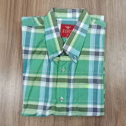  Camisa Western Ranch Manga Curta Xadrez 8396 - 83... - LETÍCIA COUNTRY IMPORT'S