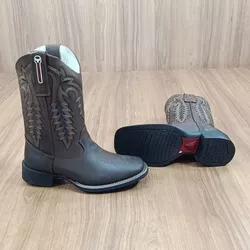 Bota Big Bull Masculina Texana Marrom Café Rustico... - LETÍCIA COUNTRY IMPORT'S