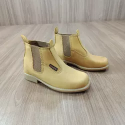 Botina Conforto Gel Zebu Em Couro Terra 59080 7755 | LETÍCIA