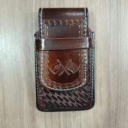 Porta Celular em Couro Entalhado 8626 - 8626 - LETÍCIA COUNTRY IMPORT'S