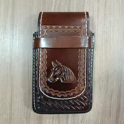 Porta Celular em Couro Entalhado 8627 - 8627 - LETÍCIA COUNTRY IMPORT'S