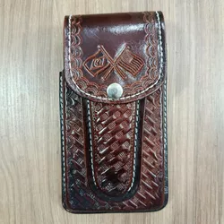 Porta Celular em Couro Entalhado 8629 - 8629 - LETÍCIA COUNTRY IMPORT'S