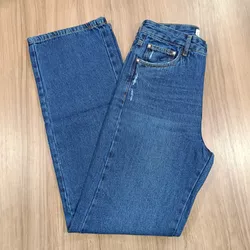 Calça Jeans Juvenil Feminina American Country Boots Cut Bordada 