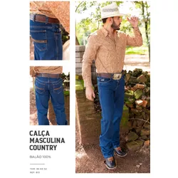 Calça Jeans Masculina American Country 