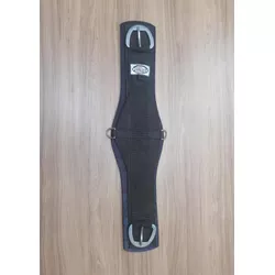 Barrigueira Larga Neoprene Preta Nogueira 