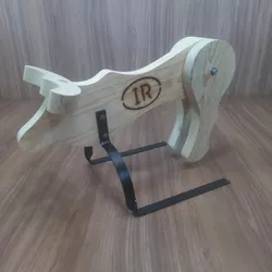 Boizinho De Madeira Infantil Pequeno Para Laço Tea... - LETÍCIA COUNTRY IMPORT'S