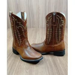 Bota Big Bull Texana Mostard/Most cano médio 900 8... - LETÍCIA COUNTRY IMPORT'S