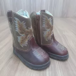 Bota Big Bull Kids Masculina Texana Fossil Cela Ar... - LETÍCIA COUNTRY IMPORT'S