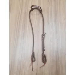  Cabeçada Testeira de Couro com Afogador Sport Equine