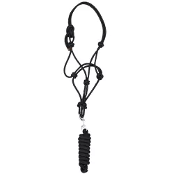 Cabresto para Cavalo Nylon Preto 7 nós c/ Cabo Boo... - LETÍCIA COUNTRY IMPORT'S