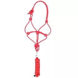 Cabresto para Cavalo Nylon Vermelho 7 nós c/ Cabo Boots Horse 3836