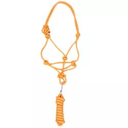 Cabresto para Cavalo Nylon Laranja 7 nós c/ Cabo B... - LETÍCIA COUNTRY IMPORT'S
