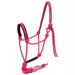 Cabresto para Cavalo 7 nós em Nylon Pink c/ Cabo S... - LETÍCIA COUNTRY IMPORT'S