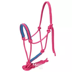 Cabresto para Cavalo 7 nós em Nylon Pink c/ Cabo S... - LETÍCIA COUNTRY IMPORT'S