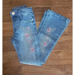 Calça Jeans Juvenil Feminina Four Bordada