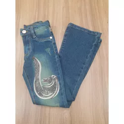 Calça Jeans Juvenil Feminina Four Bordada