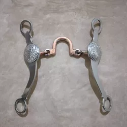 Freios para cavalos, Freio Malucão Inox Bocal Liso Sport Equine 6279