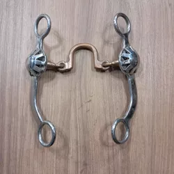 Freio Maluquinho Médio Inox Bocal Liso Sport Equine 6280