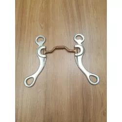 Freio Billy Allen Inox Sport Equine Bocal de Ferro com Banho Cobre