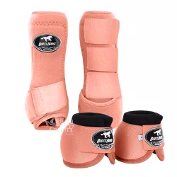Kit Caneleiras e Cloche Boots Horse Dianteiro Color Salmão 4961
