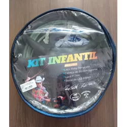 Kit Infantil Laço Corda Tomahawk Top Gun Cavalete