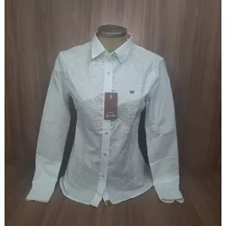 Camisa Feminina Life Western Branca 6945 - 6945 - LETÍCIA COUNTRY IMPORT'S
