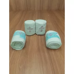 Ligas de Descanso Verde Água c/ Strass Boots Horse... - LETÍCIA COUNTRY IMPORT'S