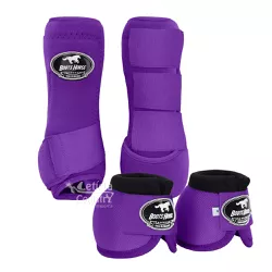 Kit Caneleiras e Cloche Boots Horse Dianteiro Color Roxo 3708